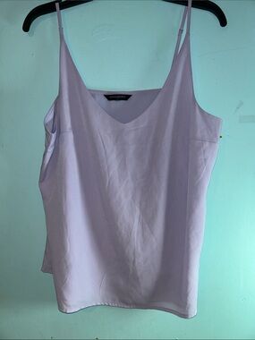 Banana Republic Light Lavender V-Neck Silk-Blend Cami
